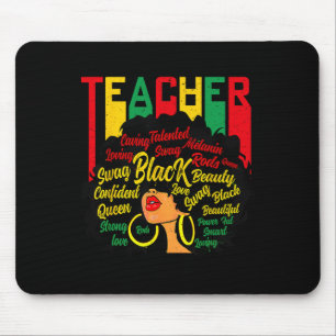 Black Teacher Magic Black History Education Melani Mouse Pad