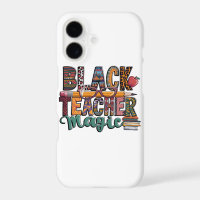 Black TEACHER Magic iPhone Case Design
