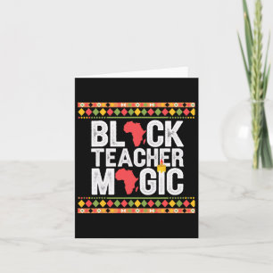 Black Teacher Magic Teacher Black History Month Card