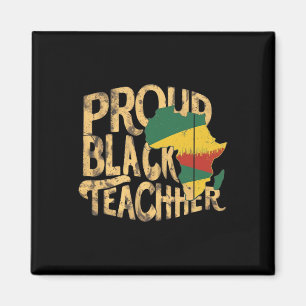 Black Teacher Problem Pride Educators School Histo Magnet