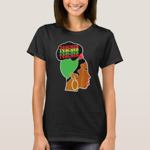 Black Teacher Queens Melanin Women Sista Teachers T-Shirt