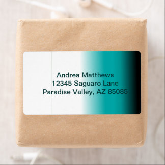 Black Teal White Ombre