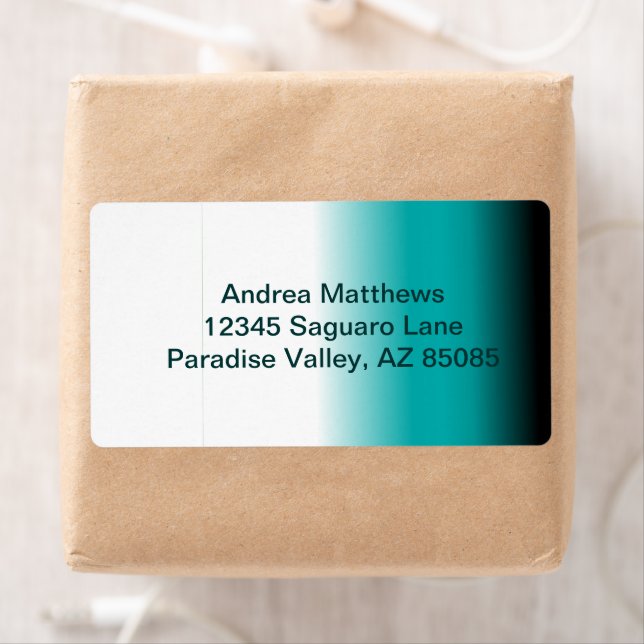 Black Teal White Ombre (Insitu)