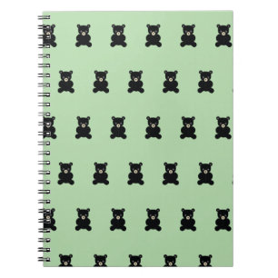 Black Teddy Bear Notebook