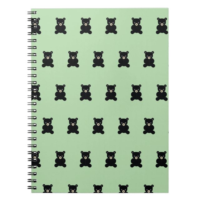 Black Teddy Bear Notebook (Front)