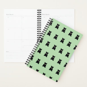 Black Teddy Bear Planner