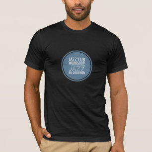 Black tee-shirt Organic musician Jazz' Lub T-Shirt