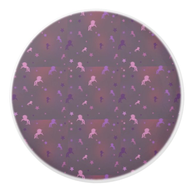 black templete ceramic knob (Front)