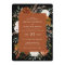 Black terracotta floral rustic elegant modern invi