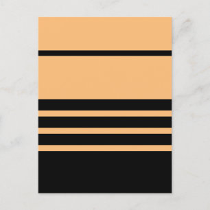 Black Terracotta Horizontal Stripes Postcard