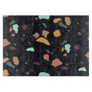 Black Terrazzo Pattern Cutting Board