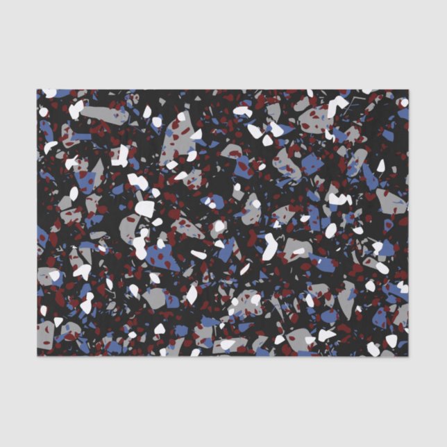 Black Terrazzo Tissue Paper (Front)