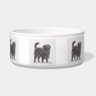 Black Terrier Dog Bowl
