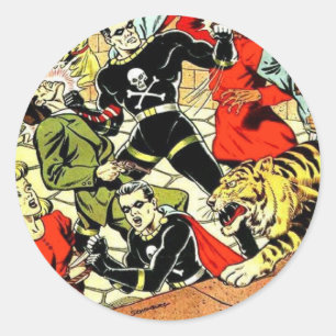 Black Terror #2 Classic Round Sticker