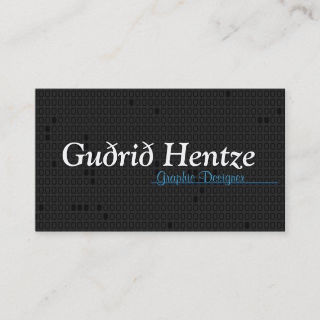 Black Tetris - Bussines Card! Business Card (Front)