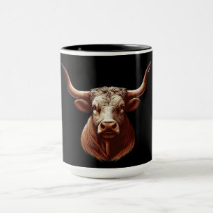 Black Texas longhorn Mug