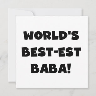 Black Text Best-est Baba T-shirts and Gifts