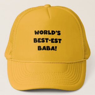 Black Text Best-est Baba T-shirts and Gifts Trucker Hat