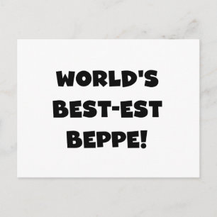 Black Text Best-est Beppe T-shirts and Gifts Postcard