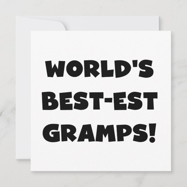 Black Text World's Best-est Gramps Gifts (Front)
