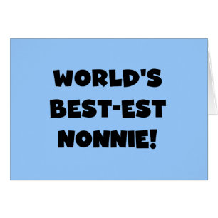 Black Text World's Best-est Nonnie Gifts
