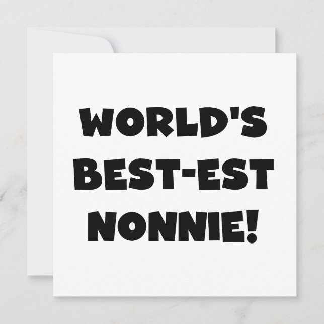 Black Text World's Best-est Nonnie Gifts (Front)