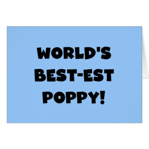 Black Text World's Best-est Poppy Gifts