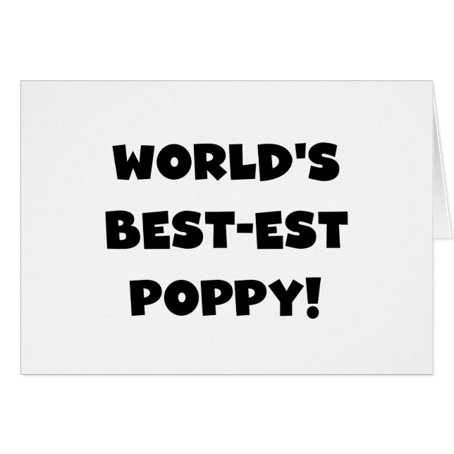 Black Text World's Best-est Poppy Gifts (Front Horizontal)
