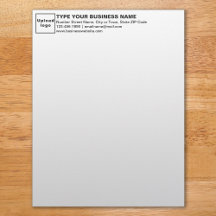 Black Texts Heading of Business Letterhead