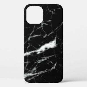 Black texture background stone iPhone 12 case