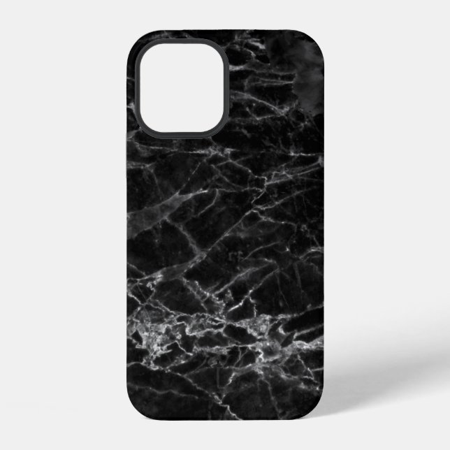 Black texture background stone iPhone case (Back)