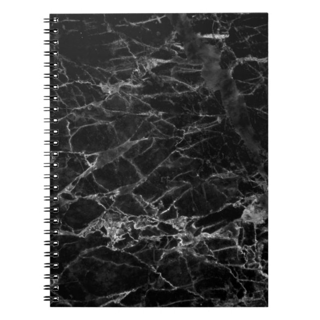 Black texture background stone notebook (Front)