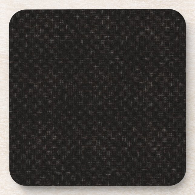 Black textured solid colour coaster (Front)