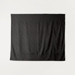 Black textured solid colour tapestry