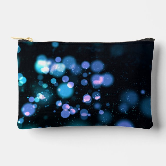 Black & Tha Smoke Modern Abstract  Accessory Pouch (Front)