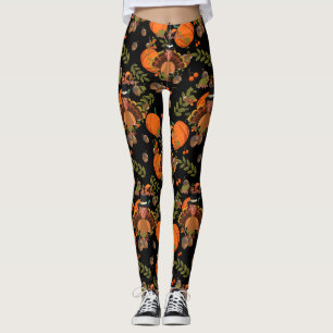 black thanksgiving trump turkey leggings