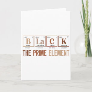 Black The Prime Element Black History Month Period Card