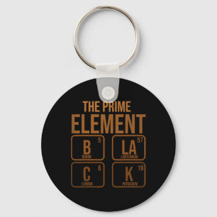 Black The Prime Element Key Ring