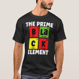 Black The Prime Element Science Teacher Black Prid T-Shirt