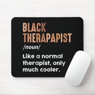 Black Therapist Definition Funny African American Mouse Pad