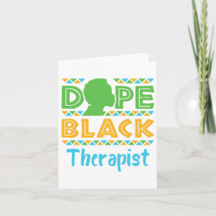 Black Therapist Mental Health Counseling Psycholog Card
