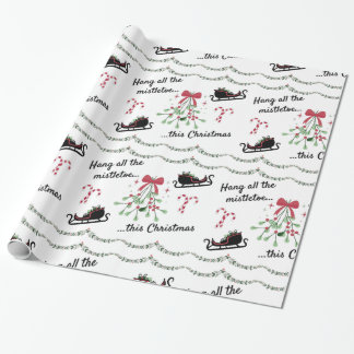 Black This Christmas Song Wrapping Paper