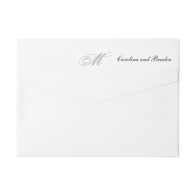 Black Tie | Black White | Wraparound Label (Back)