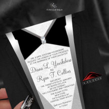 Black Tie Diamond Invitation