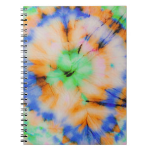 Black Tie Dye, Grungy Vintage. Notebook
