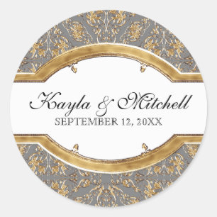 Black Tie Elegance 2, Golden Matching Sticker Seal