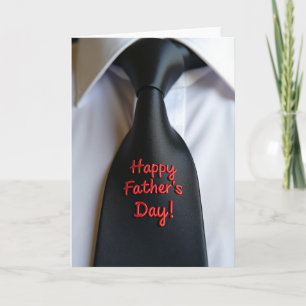 Black Tie Fathers Day Card
