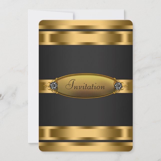 Black Tie Party Invitation (Front)