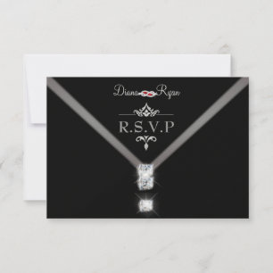 Black Tie R.S.V.P. RSVP Card