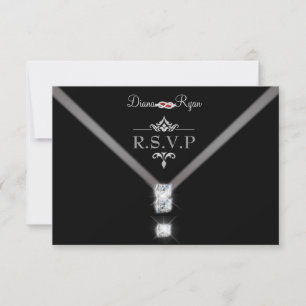 Black Tie R.S.V.P. RSVP Card